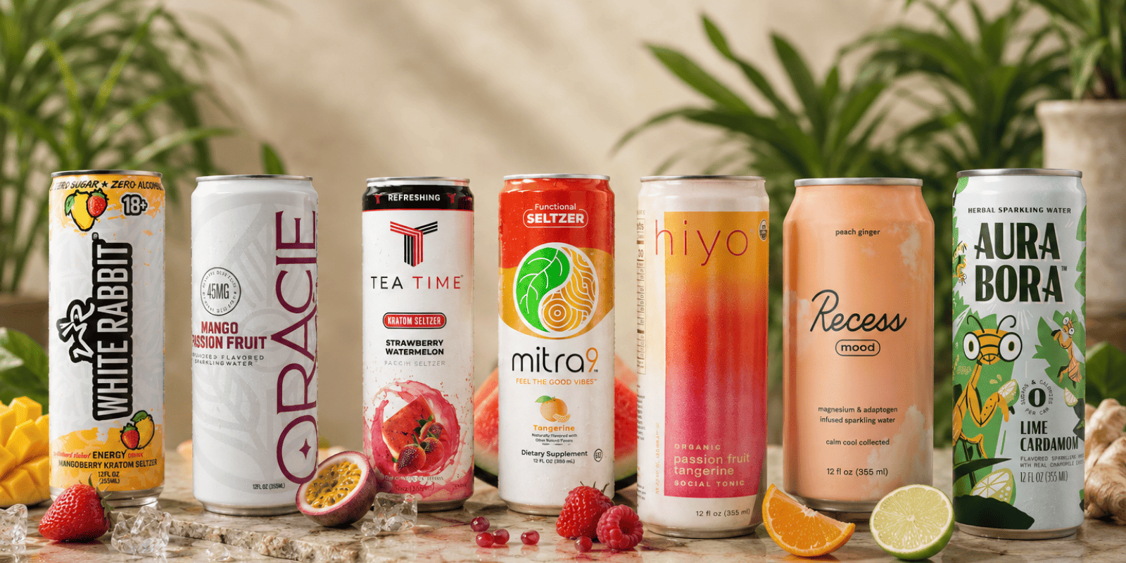 Flavored Seltzer Drinks: Top 7 Functional Beverage Brands to Explore 